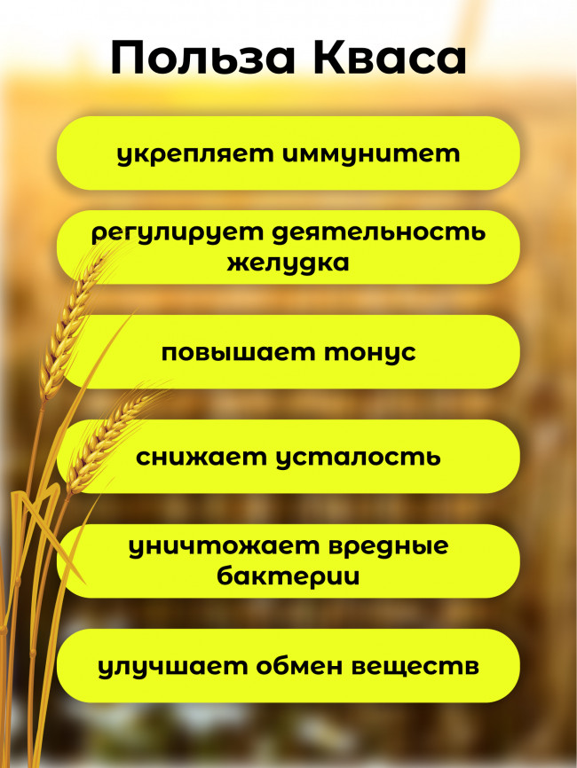 Квас Светлый натуральный сухой 250 гр