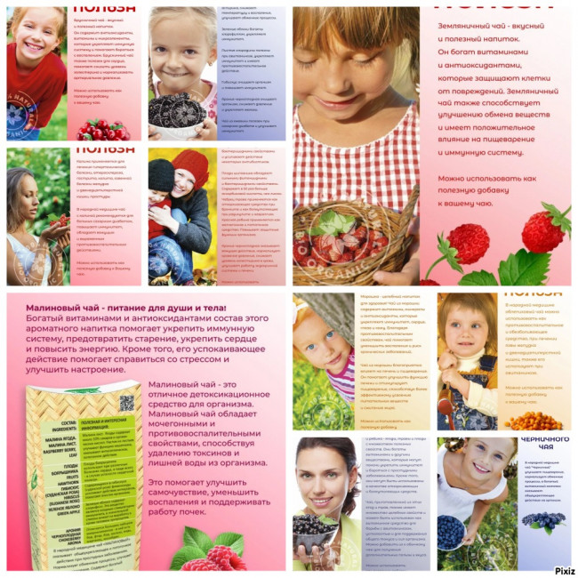 Натуральный ягодный чай "Ассорти" фильтр-пакеты набор 10 шт.: брусника ежевика земляника калина клюква малина морошка облепиха смородина черника