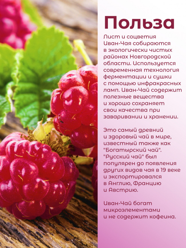 Иван-чай "Горчаковский" малина ферментированный в фильтр-пакетах Иван-чай "Горчаковский" малина ферментированный в фильтр-пакетах