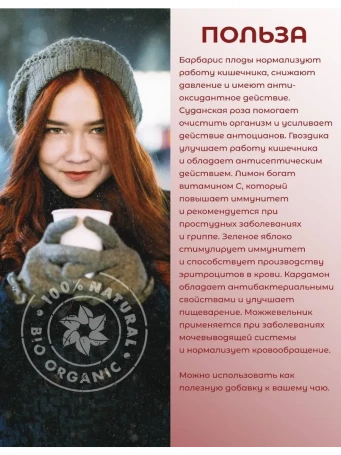 Чай пряный согревающий 20 пакетиков