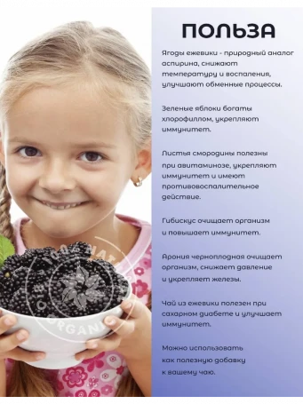 Чай Ежевика 20 пакетиков