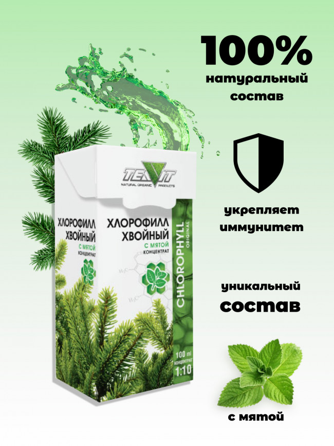 Хлорофилл хвойный с мятой