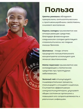 Чай травяной при бронхите Тибетский №28 20 пакетов